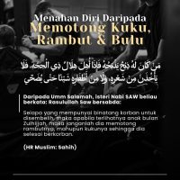 Menahan diri daripada memotong kuku rambut dan bulu