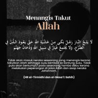 Menangis takut allah
