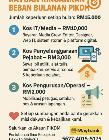 Rayuan ringankan beban bulanan pikdm
