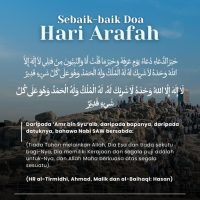 Sebaik baik doa hari arafah
