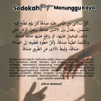 Sedekah Tanpa Menunggu Kaya
